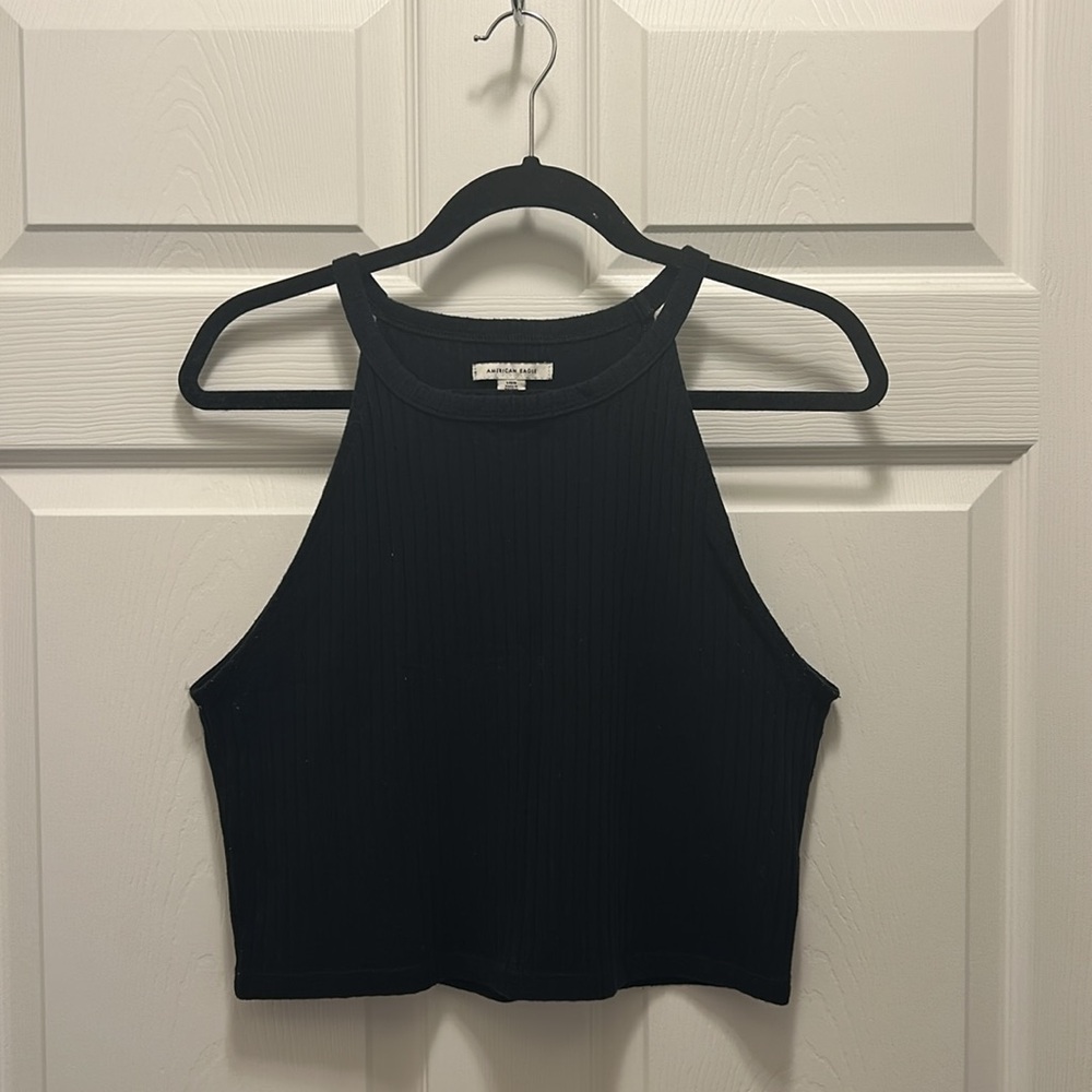 Black Halter Neck Top